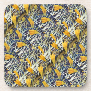 Porta-copo Conjunto de Portas copos Floral "Padrão Lily Lily
