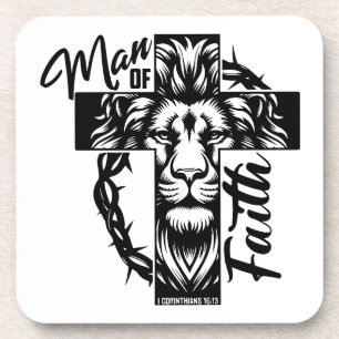 Porta-copo Conjunto de Portas copos Man of Faith [6 por conju