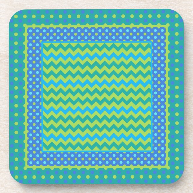 Porta-copo Conjunto de Portas copos: Misturar Chevrons, Bolin (Frente)