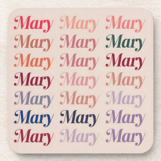 Porta-copo Conjunto de Portas copos plásticas Beige Mary (Frente)