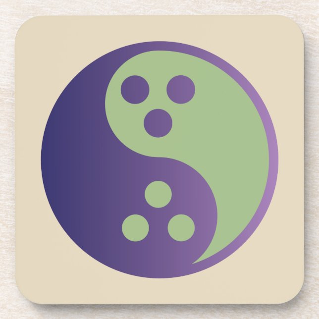 Porta-copo Conjunto de Portas copos Quadrado Dudeísmo 6 (Frente)