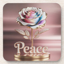 Porta-copo Conjunto de Portas copos rosa-rosa metálico