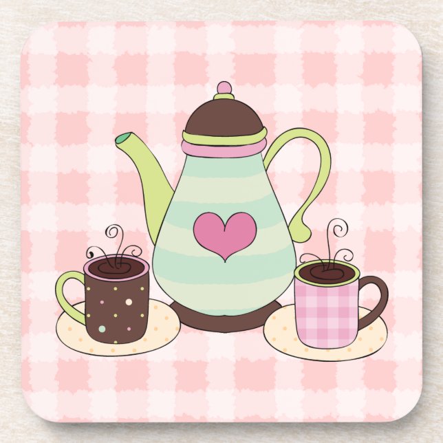 Porta-copo Conjunto de Pousa-Copos Café (Frente)
