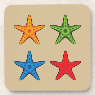 Porta-copo Conjunto de Starfish de Cartoon Colorido Bonito