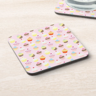 Porta-copo Conjuntos de Apoio com Tema de Cupcake