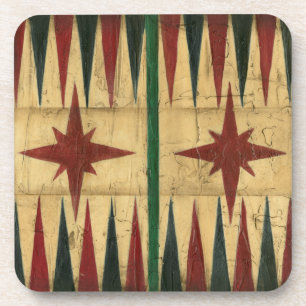 Porta-copo Conselho de Jogo Antiquado do Backgammon por Ethan