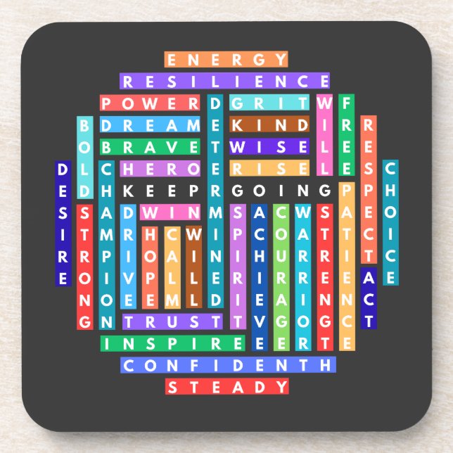 Porta-copo Continuar Indo Para O Círculo De Busca Motivaciona (Frente)