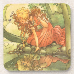 Porta-copo Conto de Fadas Vintage, Príncipe Sapo Princesa jun