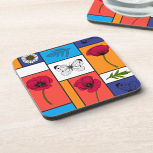 Porta-copo Cópias em caixas coloridas
