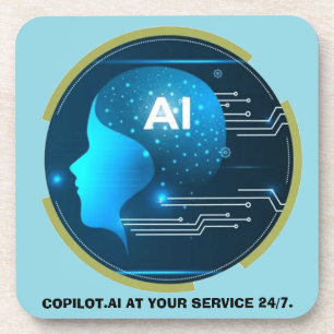 Porta-copo Copilot.AI ao seu serviço, 24/7.