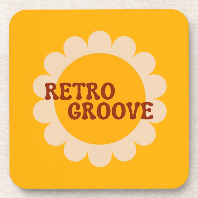 Porta-copo Copo de Bebida Retro Groove (Frente)