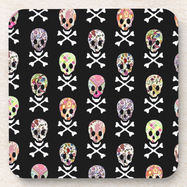 Porta-copo Copo de Caveira Dia dos Mortos Mexicano (Frente)