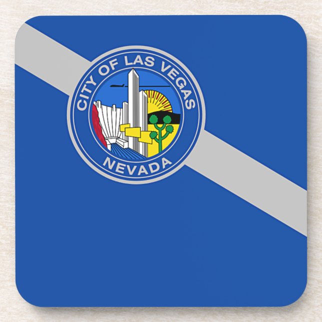 Porta-copo Copo de plástico duro com a bandeira de Las Vegas (Frente)