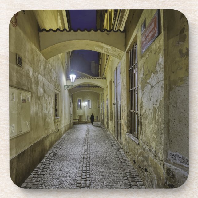 Porta-copo Copo de Plástico Rígido Noturno da Linha da Cidade (Frente)