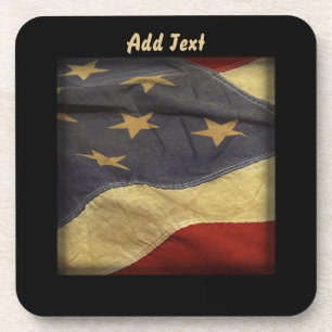 Porta-copo Copo para bebidas com bandeira americana distresse