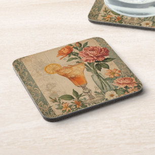 Porta-copo Coquetel e flor da vinha