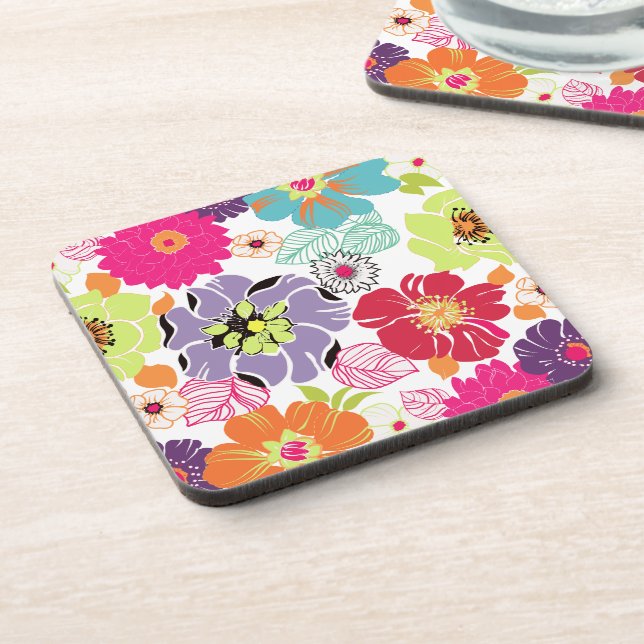 Porta-copo Cor de fundo DIY/PixDezines Alegre (Left Side)