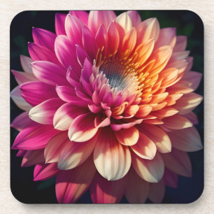 Porta-copo Cor-de-rosa-rosa-branca-rosa-azul-dália Flor