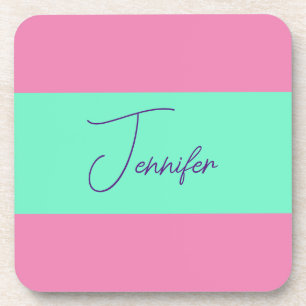 Porta-copo Cor Simples de Pastel Simples Moderna e Minimalist