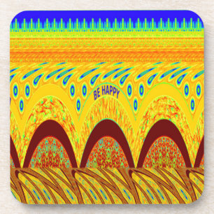 Porta-copo Cor Tradicional Africana verde ouro