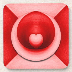 Porta-copo Coração de Amor Elegante do Dia dos Namorados