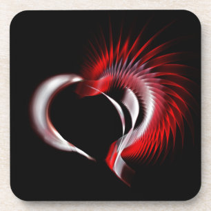 Porta-copo Coração Metálico