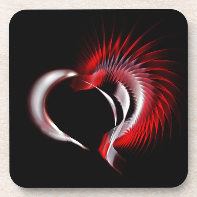 Porta-copo Coração Metálico (Frente)