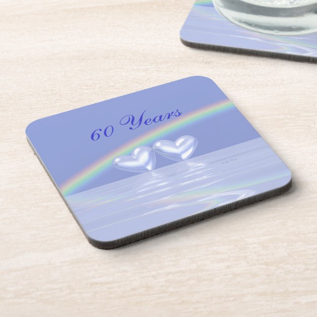 Porta-copo Corações Diamantes do 60º Aniversário (Left Side)