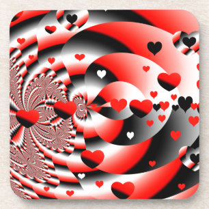 Porta-copo Corações Flutuantes