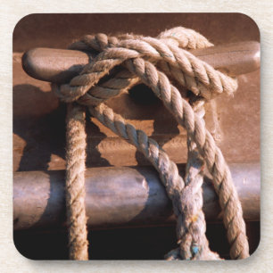 Porta-copo Corda amarrada a um laço do barco