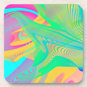 Porta-copo CORES FLUO - Arte Fractal -