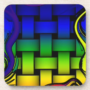 Porta-copo Cores tecidas