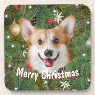 Porta-copo Corgi Christmas