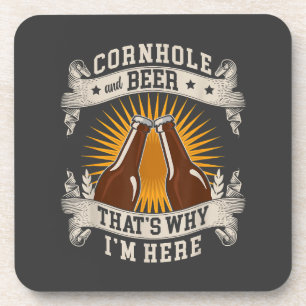 Porta-copo Cornhole E Cerveja É Por Isso Que Estou Aqui Cornh