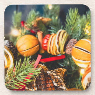 Porta-copo coroa de Natal