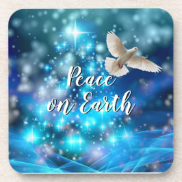 Porta-copo Cortiça duro de Natal da Paz de Vaca Azul de Corti