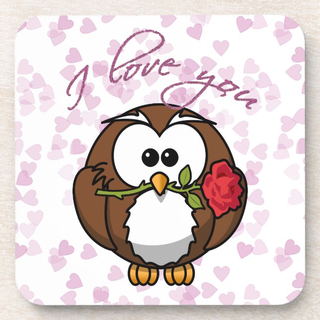 Porta-copo coruja amante (Frente)