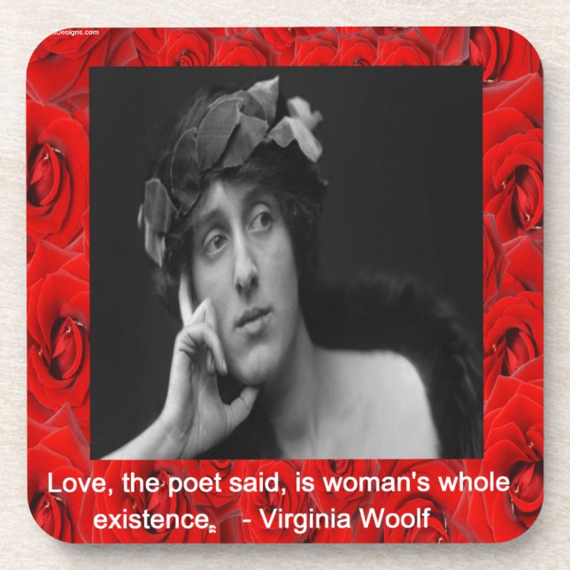 Porta-copo Cotação Virginia Woolf & Love (Frente)