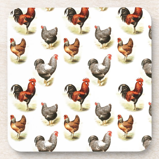 Porta-copo Country Chicken Pattern (Frente)