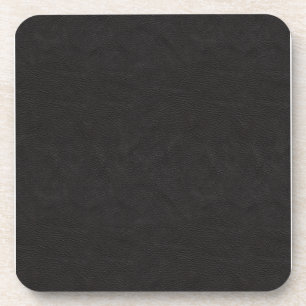Porta-copo Couro preto Textured 2