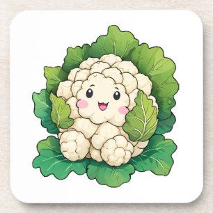 Porta-copo Couve-flor Kawaii