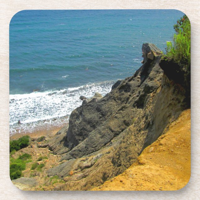 Porta-copo Cove de Milho da Ilha de Blocos (Frente)