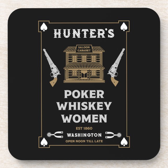 Porta-copo Cowboy American Frontier Saloon (Frente)