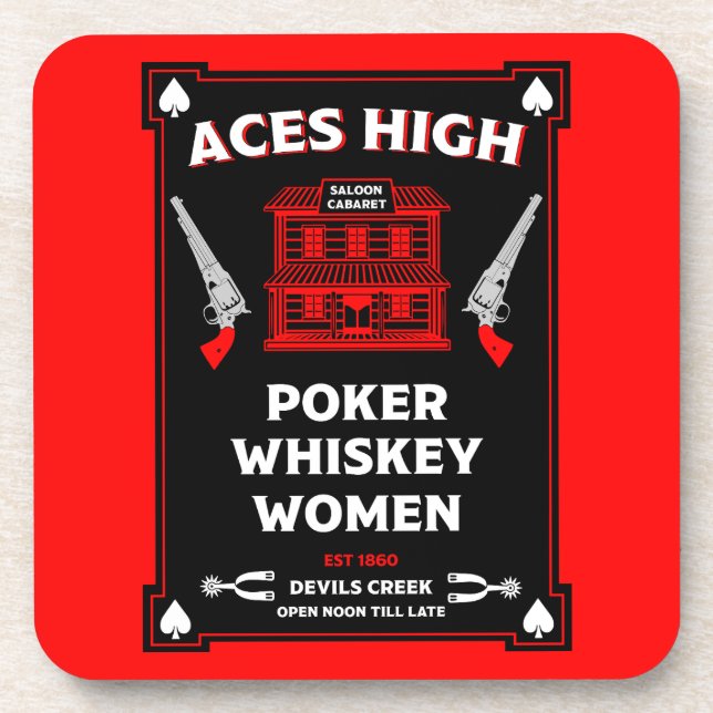 Porta-copo Cowboy American Frontier Saloon (Frente)