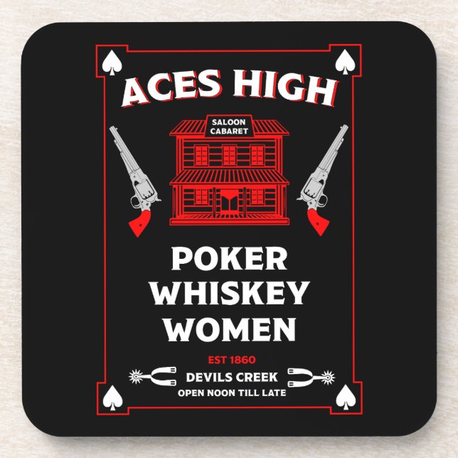 Porta-copo Cowboy American Frontier Saloon (Frente)