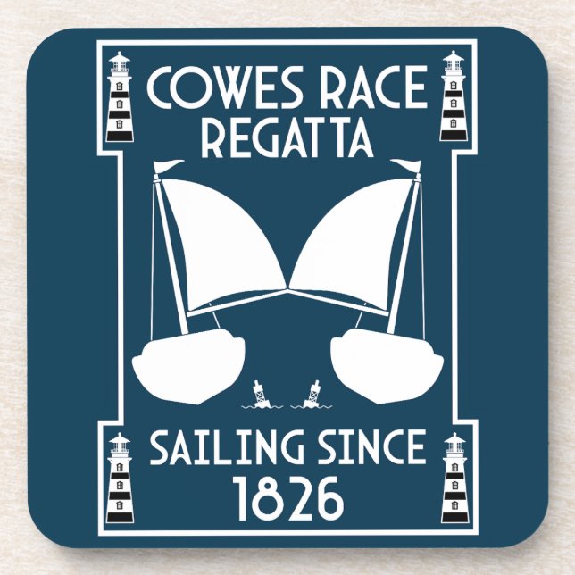 Porta-copo Cowle of Wight Yacht Regatta (Frente)