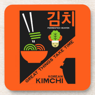 Porta-copo Cozinha Kimchi Coreana