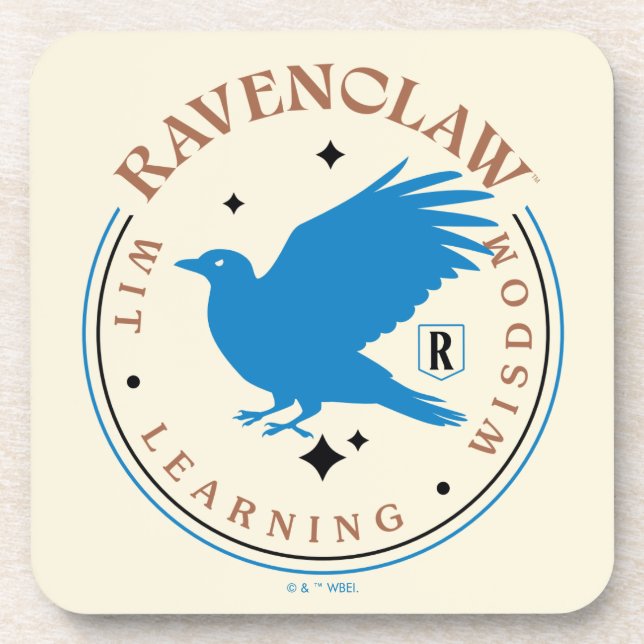 Porta-copo CRACHÁ de Orgulho da Casa Azul RAVENCLAW™ (Frente)