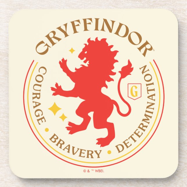 Porta-copo CRACHÁ GRYFFINDOR™ Red Lion House (Frente)
