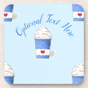 Porta-copo Creme Latte & Whipped (Azul)